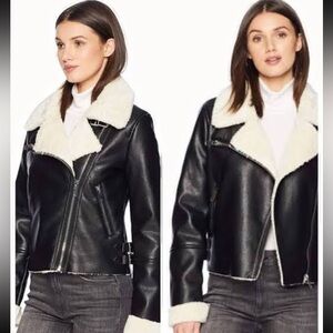 BLANK NYC
Moto style jacket with faux leather